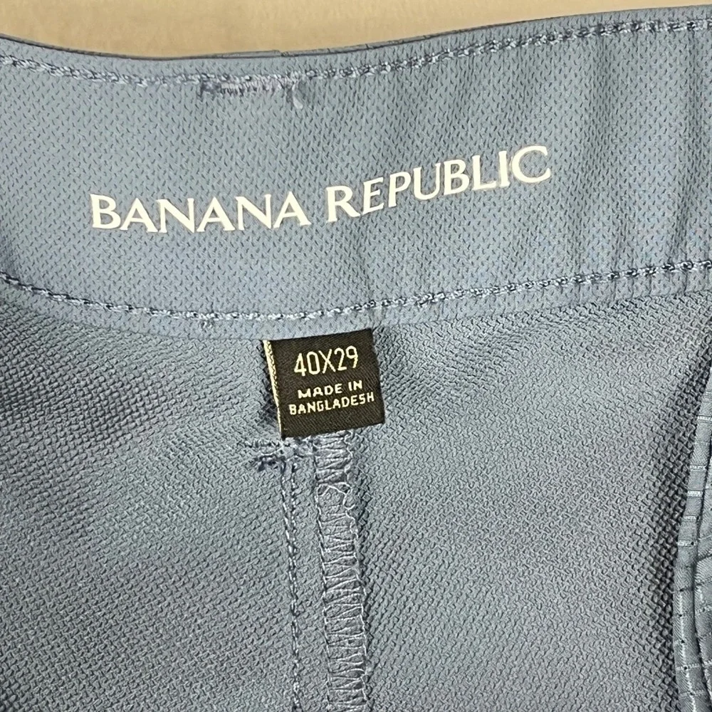 Banana Republic Golf Pants Men 40x29 Blue Gray Performance Active Trousers